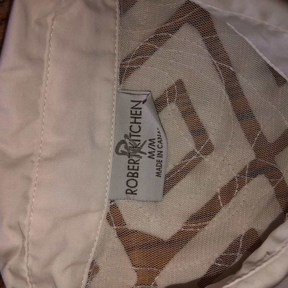 Robert Kitchen White Sheer Patch Blouse - image 6